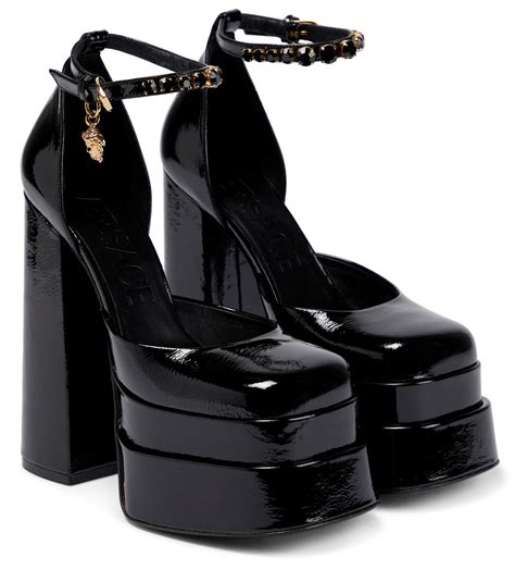 black versace pumps|versace pumps medusa.